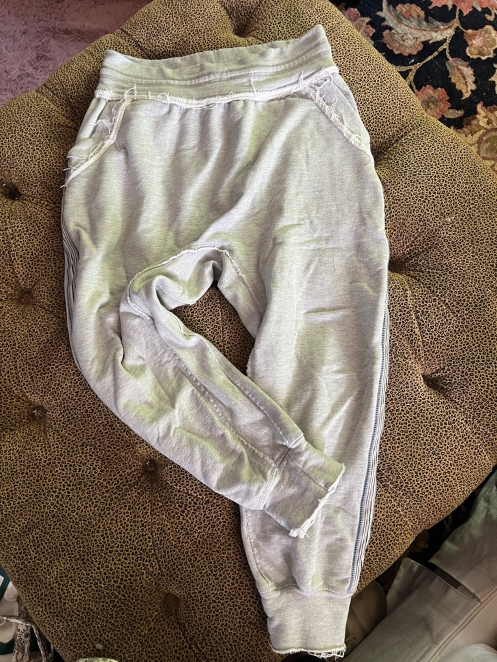 Free People Intimately Light Gray Relaxed Harem Joggers Size Large